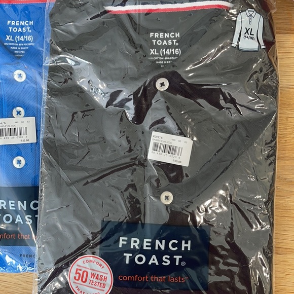 14/16 French toast polo bundle!! - Picture 2 of 7